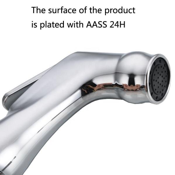 Plastic ABS Electroplated Pressurized Spray Gun For Toilet Companion Purifier Nozzle