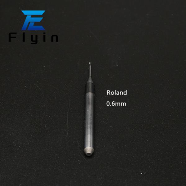 Silver Roland Dental Milling Burs 500 Tooth Service Life for Zirconia PMMA Wax