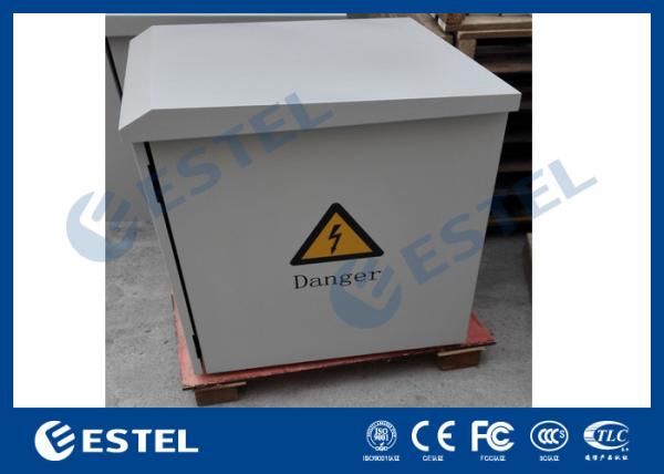 Estrutura montada/soldada do armário exterior das telecomunicações do cerco da montagem de Polo dos ventiladores de refrigeração