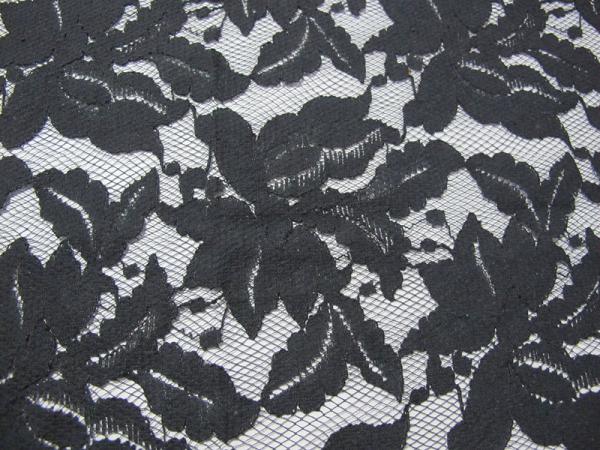 Beautiful Floral Cotton Nylon Lace Fabric Green With Reactive Dyeing SYD-0013