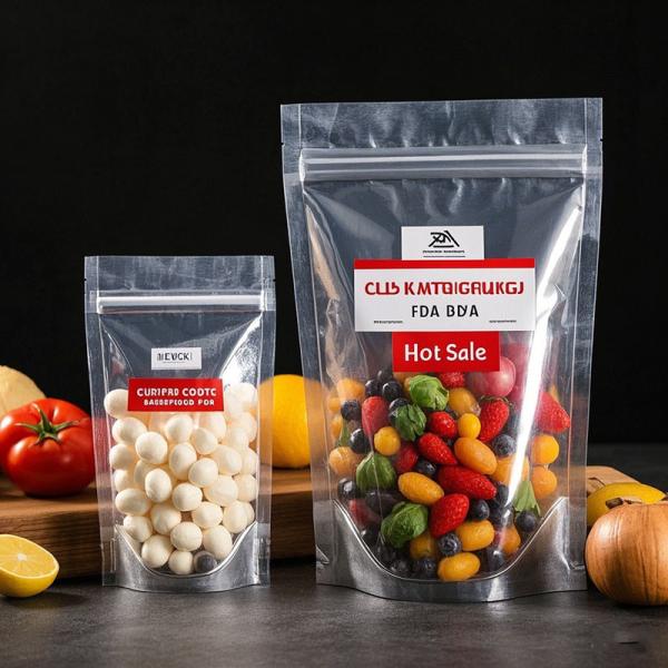 Child Resistant Zipper Bag | Plastic Composite Reclosable Packaging for Food/Drugs/Cosmetics | Customizable Size & Design 