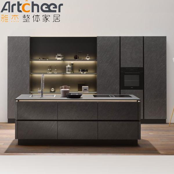 Commercial European Style Kitchen Cabinet with Modern Design and Melamine Finish
