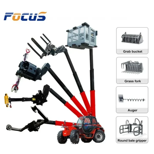 4WD Agricultural Construction Machinery with Discount Price, 2.5ton 7m New Telescopic Forklift Xc6-3514K Telehandler for Sale