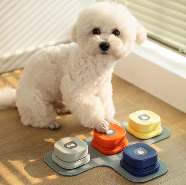 Dog Recordable Training Buzzers Trainable Dog Communication Button Pet Voice Toy Clicker