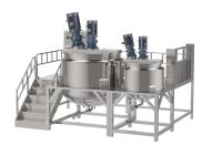 Émulsifiant sous vide à mélange de liquide avec couvercle hydraulique