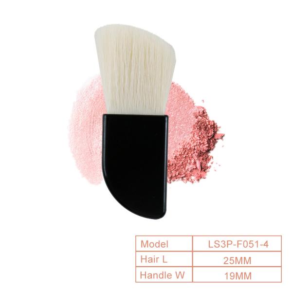 Макияж волос изготовленного на заказ логотипа синтетический краснеет ручка щетки пластиковая