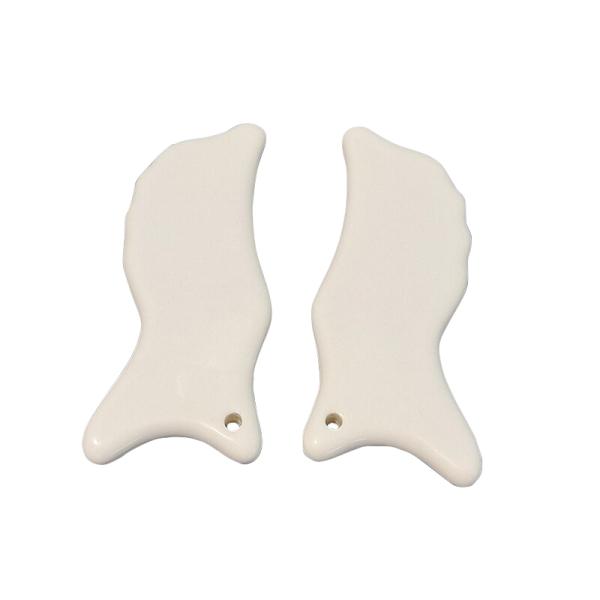 110*50mm Ceramic Guasha Tool for Body Care Facial Gua Sha Massage Board to Reduce Head Neck Back Pain and More