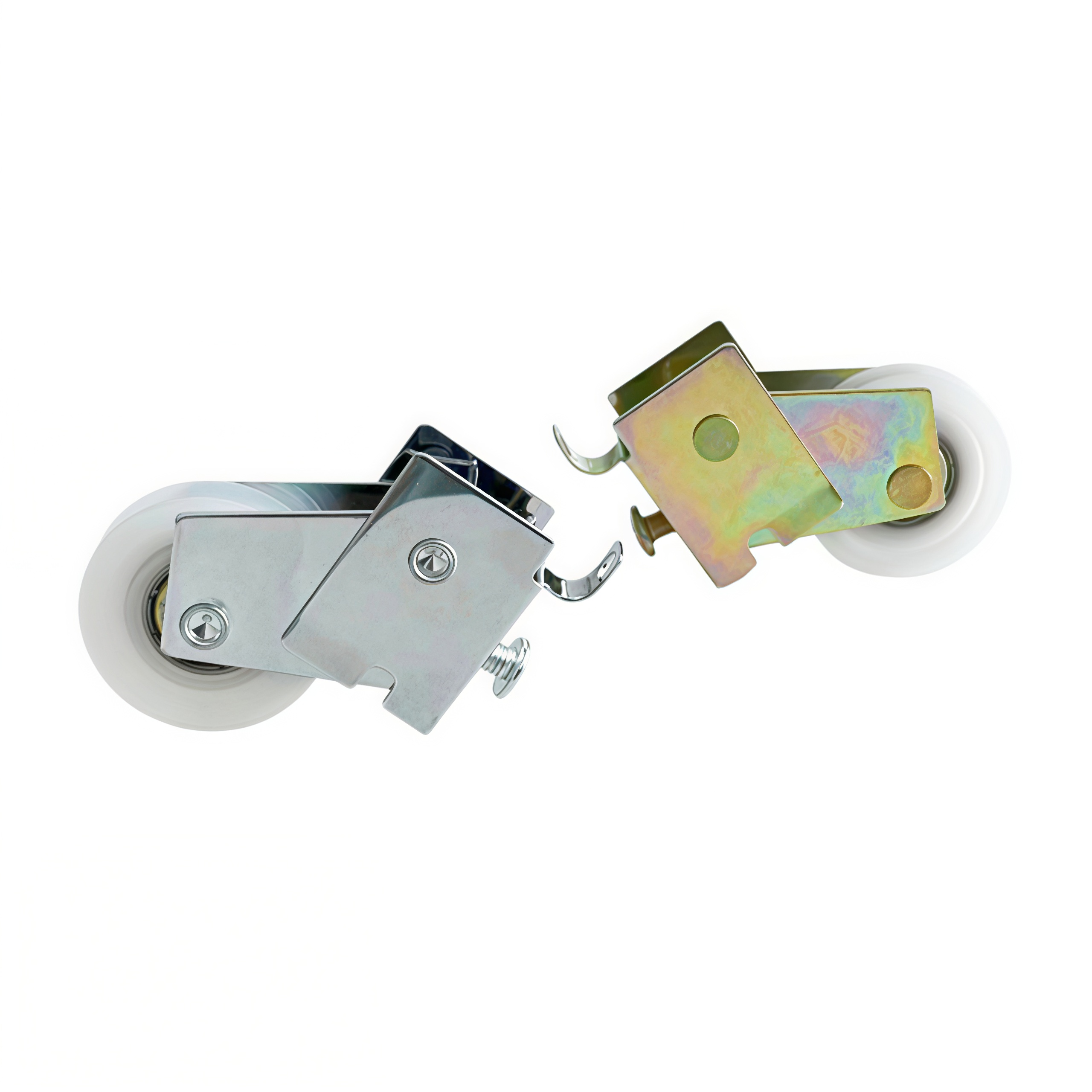 Galvanized Steel Housing Hook Type Window Roller with Single Nylon Wheel Sliding Door Roller