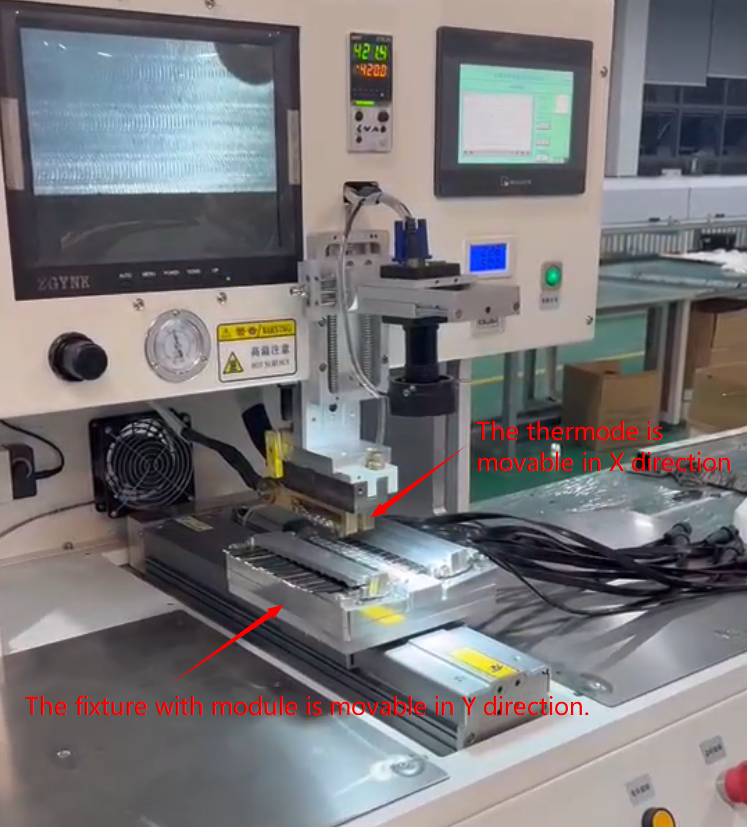 3 Axis Hot Bar Soldering Machine Allows X Y Movement During Soldering