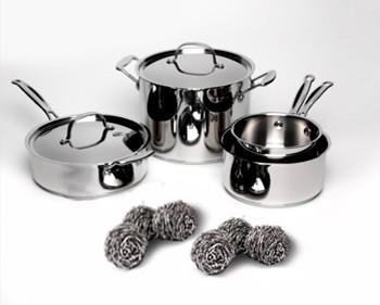 Pot Cleaning Metal Scouring Ball Stainless Steel 410 Without Hurting Hands