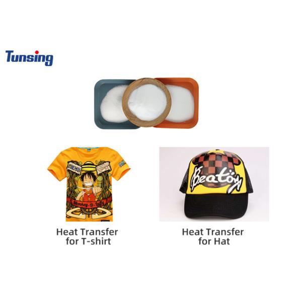 Белый теплопередающий ТПУ полиуретан ТПУ ДТФ порошок для хлопковых тканей