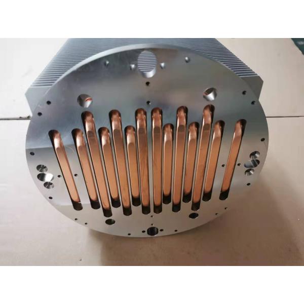 Disipador de calor apilado aluminio de la aleta del disipador de calor del tubo del cobre de la alta precisión para el LED y la CPU