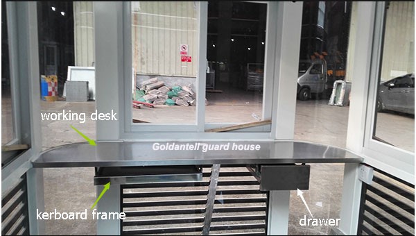 Steel Security Guard House 2000x2500mm Prefabricated Toll Booth