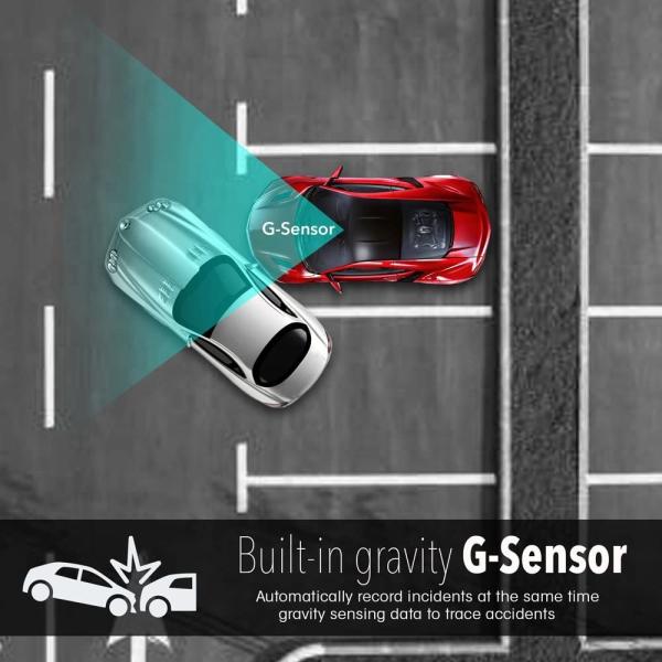 2K 10.88 Inch IPS Dual Lens Vehicle Blackbox DVR Right Hand Drive