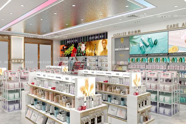 Makeup Store Fixtures Beauty Display Cabinet for Perfume Shop Design Fashion-forward Shop Display