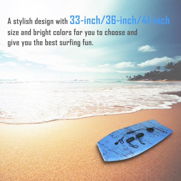 Standard Base Customized Blue Bodyboard Surfboard for Water Entertainment Paddle Board
