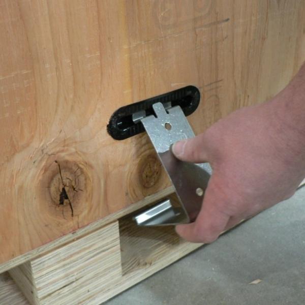 Removable Galvanized Wooden Crate Clips Sheet Metal Industrial For Packing Box