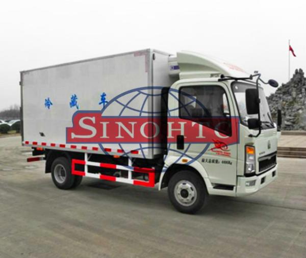 2 - 3 Tons Light Duty Cargo Van Box Truck , 90HP 4x2 Commercial Box Truck