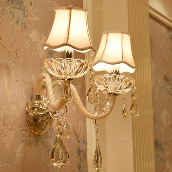 European Design LED Luxury Hanging K9 Crystal Wall Lamps (WH-OR-161)