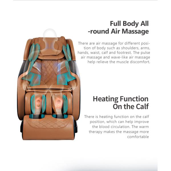 Full Body Reclining Massage Chair Preprogrammed SAA 8d Massage Chair ODM