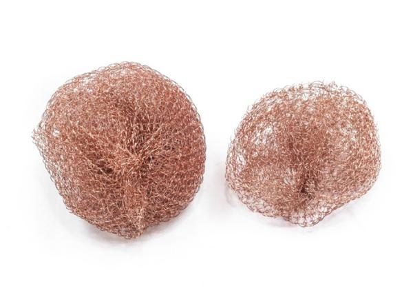 o cobre liso de limpeza de aço inoxidável do agregado familiar da bola de 12mm chapeou