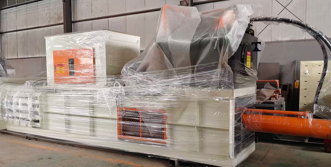 High Capacity Waste Paper Baler With 10-18 Tons/Hour 25Mpa Pressure 90 Kw