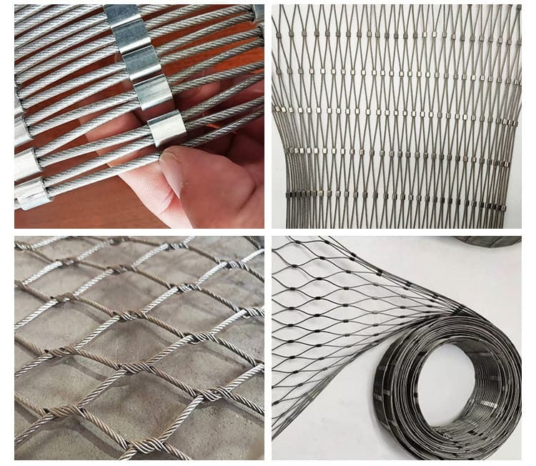 1.0mm × 40mm SS316 Wire Rope Mesh – Fine-Aperture Cable Netting for Bird Proofing and Aviary Exclusion