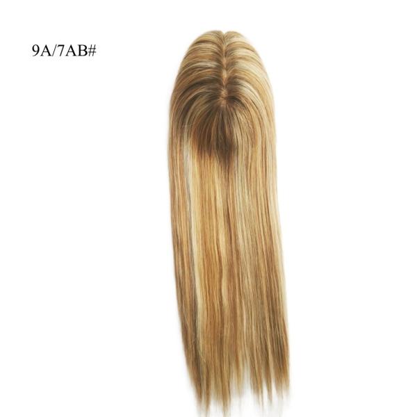 European Hair Brazilian 100% Human Hair Toppers for Women Mono Silk Base Women Toupee