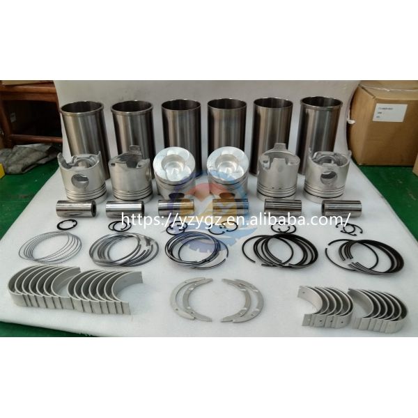 EP100 Liner Kit Piston/Piston Ring Main Bearing Con Rod Bearing for Hino Excavator Engine Spare Parts