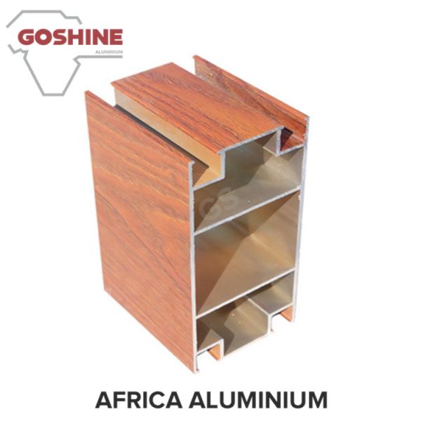 China Top manufacturer wood grain aluminum profile for kitchen cabinet door frame