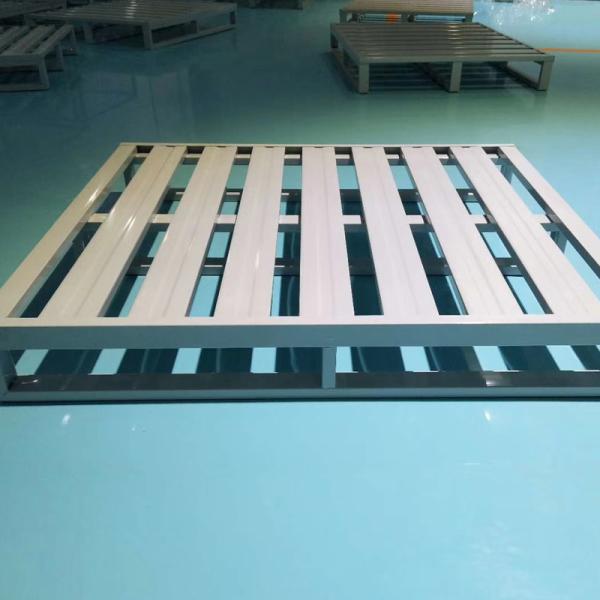 Palette d'acier d'entrepôt industriel sur mesure Palette d'acier lourd de 2 voies
