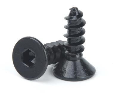 Flat Head Socket Drive Tapping Screws Hex Drive Countersunk Head Pointed Screws