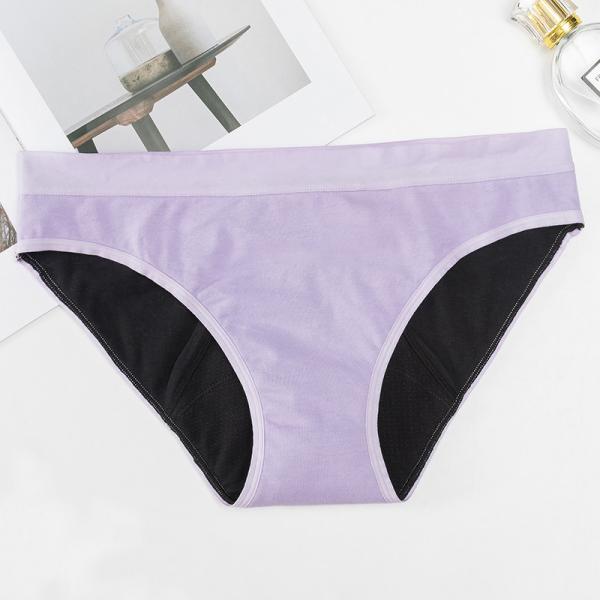 Sustainable Period Panties For Teenagers Cotton Breathable High Absorbent 4 Layers