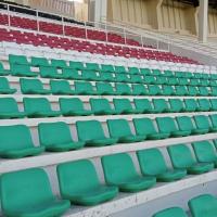 O estádio personalizado ostenta assentos para a bancada da academia da arena