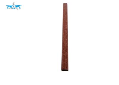 Glossy Golden / Brown customized color Carbon Fiber Square Rod CNC machining Process Custom Diameter