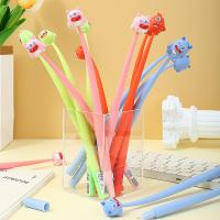 5 Pcs Cute Cartoon Gel Ink Pens, Shake Gel Pens para Niños y Niñas, Kawaii Writing Pens Set para Fiestas Escolares Oficina Hogar, Regalos para Estudiantes ((0.5mm,Star Style,Blacak)