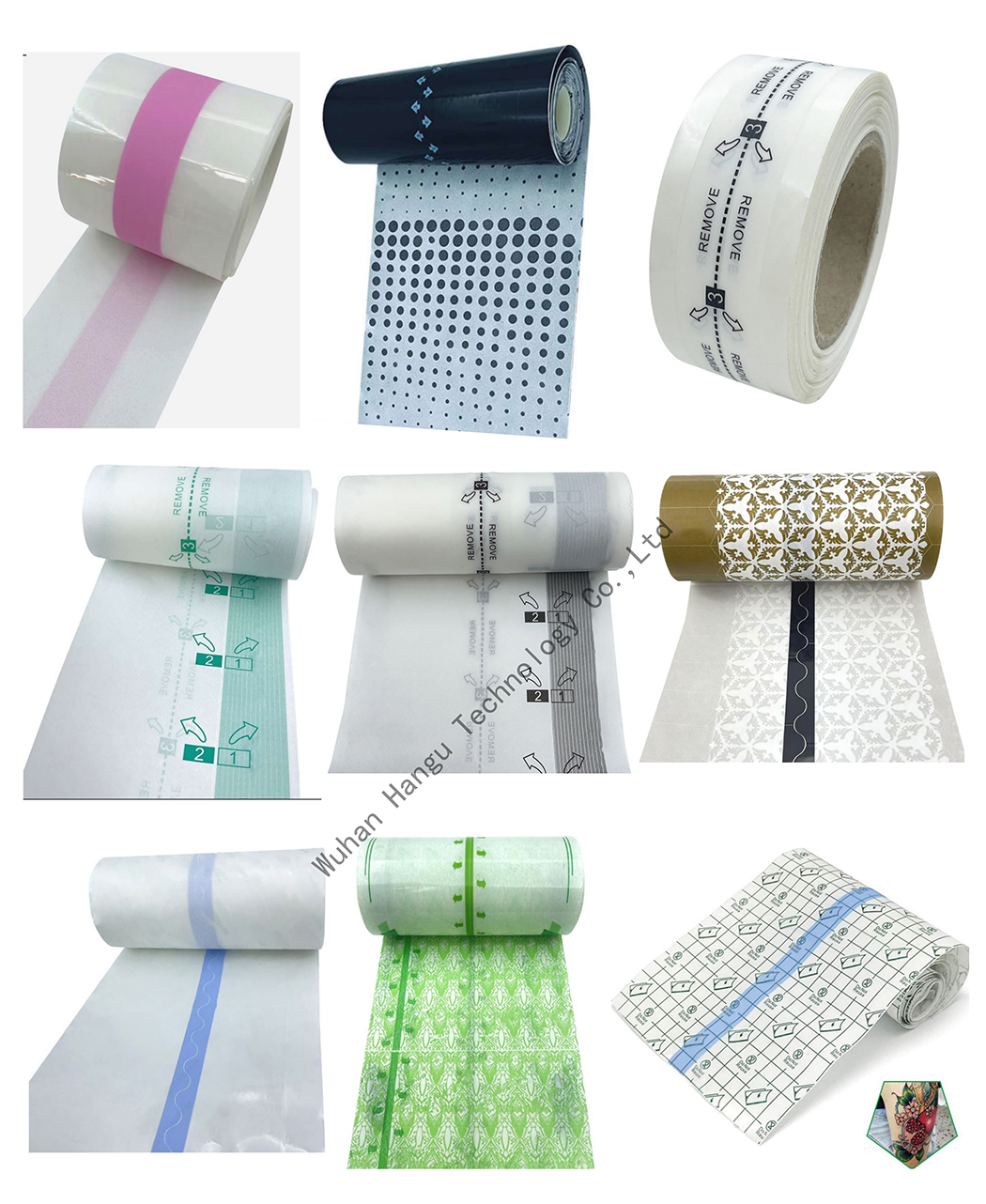 Matte Waterproof Medical Adhesive Tape PU Film Self Adhesive Wound Dressings