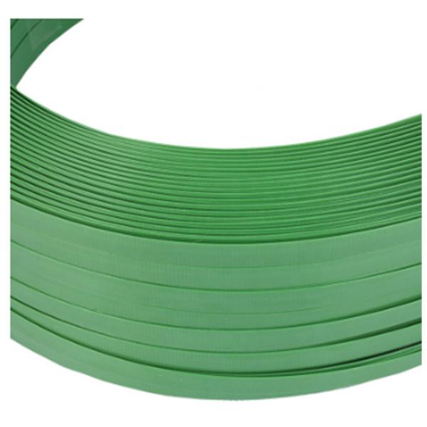 High Tension 25mm PET Strapping Band Roll Green 0.044inch Thickness For Packing Glass