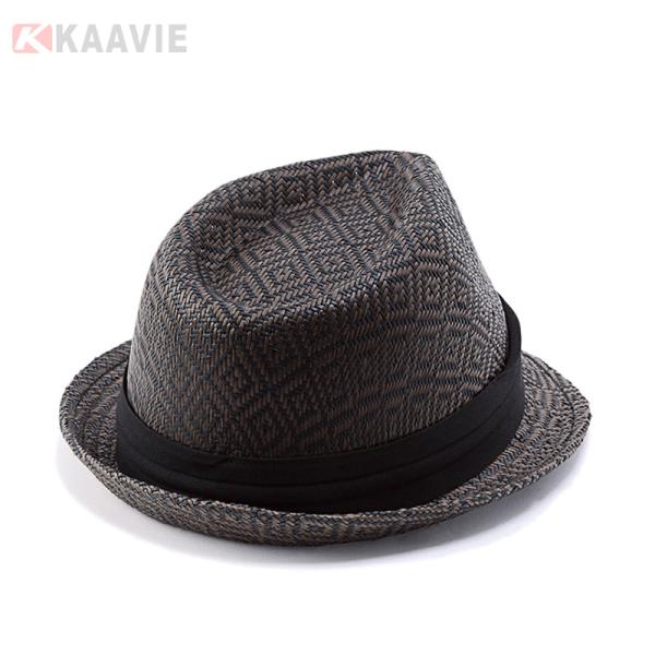 Customized 58cm Plain Straw Panama Hat Womens Beach Straw Hats For Sun Protection