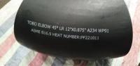 Alloy Steel Pipe Fittings 45 Elbow A234 Grade WP91 12