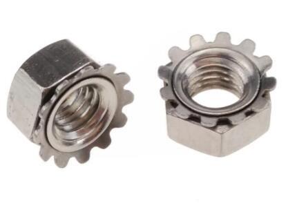 Galvanized Carbon Steel Heavy Hex Nuts K Lock Nut Ni Plated ASME B18.6.3