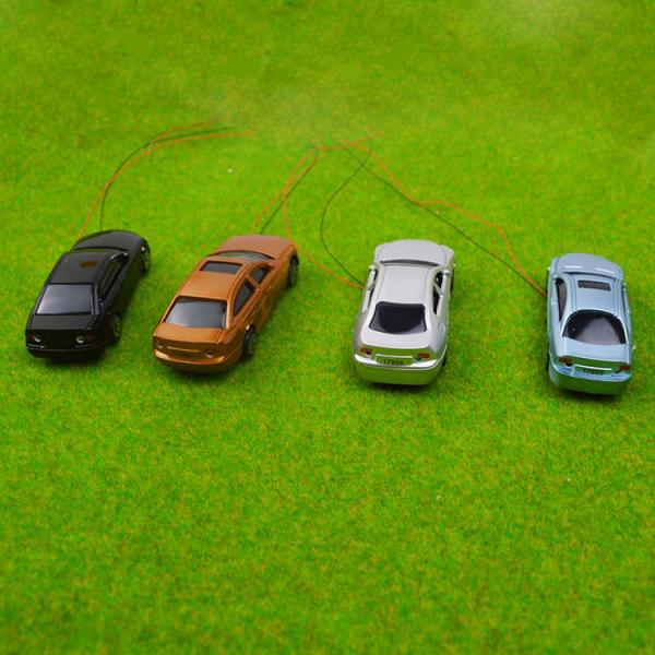 1:100 ABS plastic metal painted model car can be lighted  by transformer light car