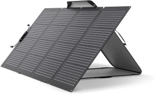 220 Watt Portable Solar Panel Foldable Bifacial Monocrystalline For Outdoor