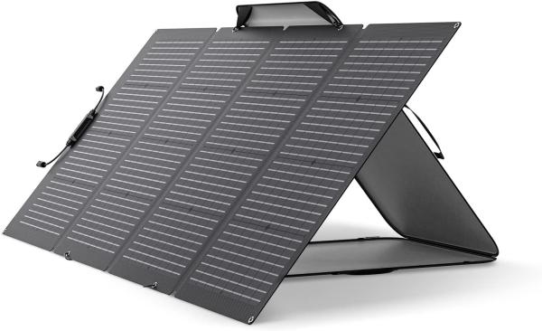 220 Watt Portable Solar Panel Foldable Bifacial Monocrystalline For Outdoor