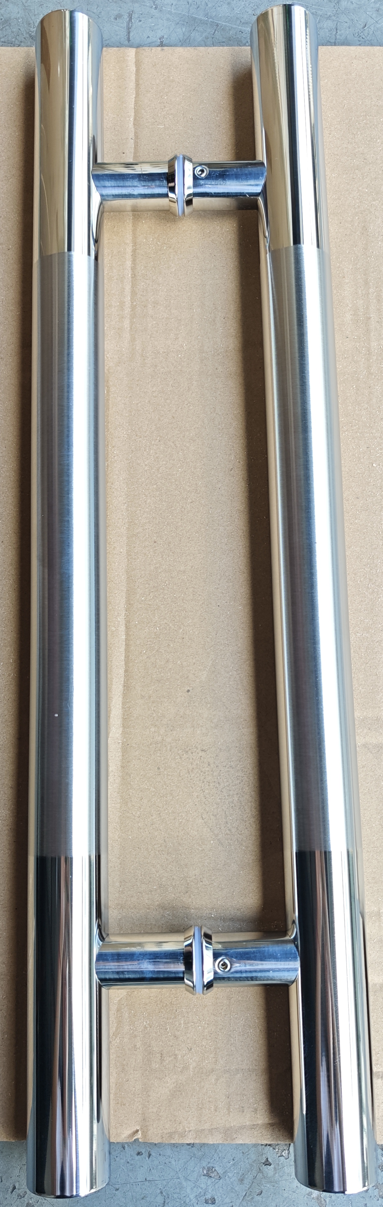 Symmetrical Double-Rod H-Shaped Shower Glass Door Handle for Easy Installation