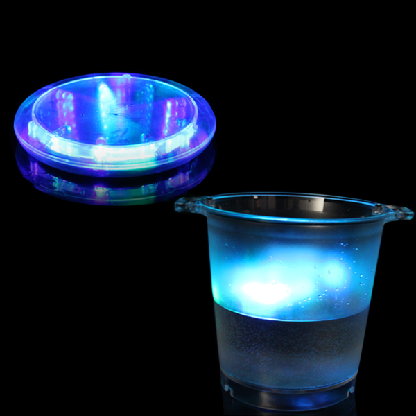 Water Activated Round LED Acrylic Coaster For  Table Centerpieces, Weddings, Birthdays, KTV ,Night Club