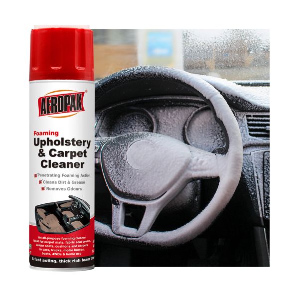 AEROPAK Universal Car Shampoo Lemon Fragrance 650ml for Cleaning Car Interiors and Houses