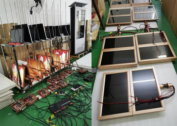24inch double sided golden lcd display screen monitor double sided and three sided manufacturer