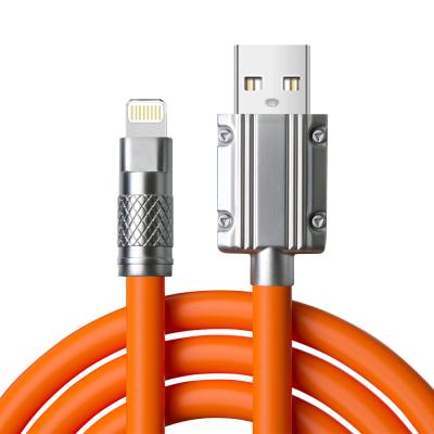 1m Silicone durable avec connecteurs métalliques en alliage de zinc câble de charge CC60W / CL27W 480Mbps câble de charge rapide