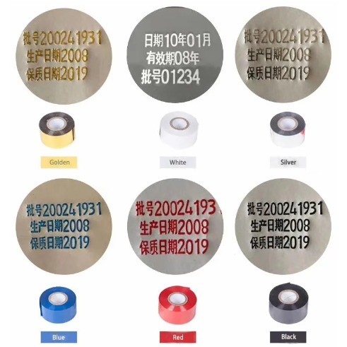 Hot Stamping Ribbon 30mm*100m SCF-900 LC1 FC2 FC3 Black Coding Ribbons for Label Printer